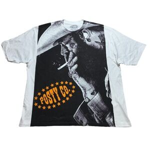 Post Malone T Shirt XXXL White‎ Big Ass Stadium Tour All Over Print NEW *flaw